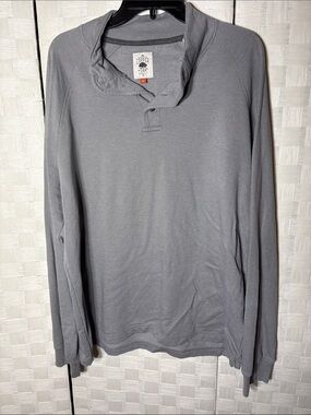 Copper Key Men's Gray Long Sleeve Henley Pullover